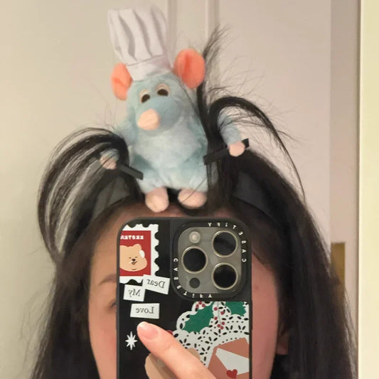 Diadema de Peluche Ratón Chef Animado
