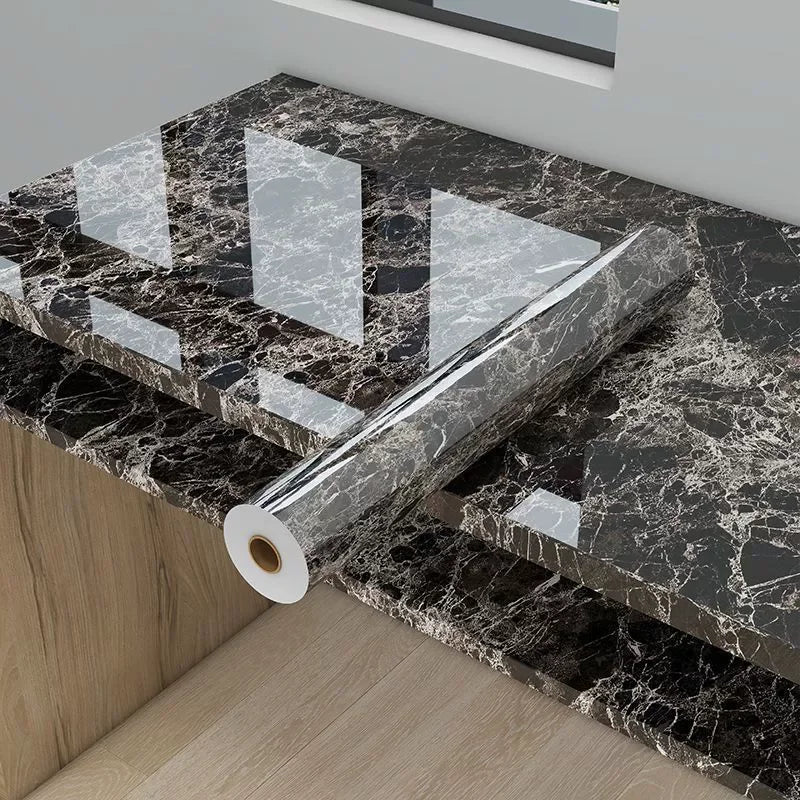 Vinil Adhesivo para Cocina Tipo Mármol Impermeable | Protector para Encimeras y Muebles