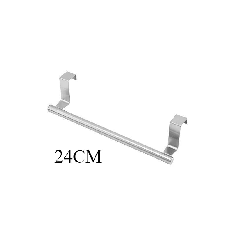Toallero Colgante para Puerta o Gabinete de Cocina | Barra de Acero Inoxidable sin Instalación