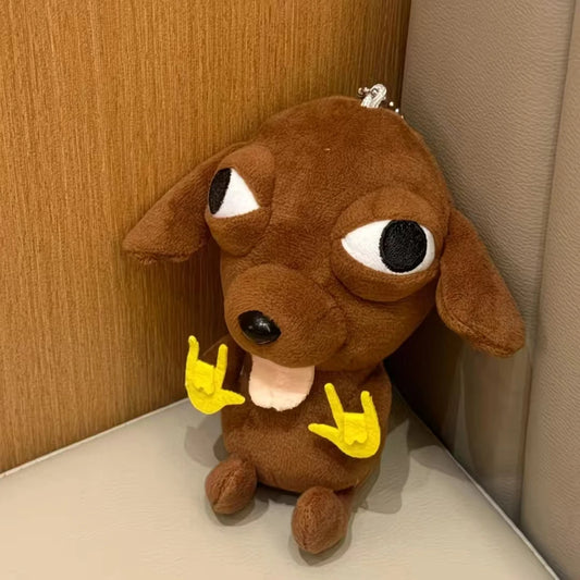 Peluche Perro Chihuahua Inspirado en Sticker Viral – Diseño Divertido y Original