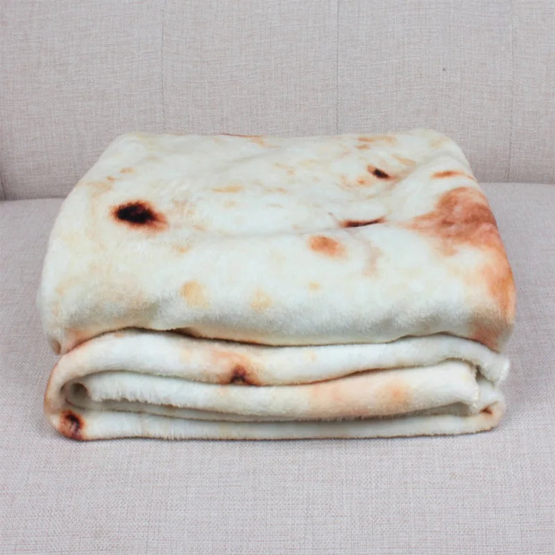 Manta Tortilla Gigante Suave – Cobija Divertida Decorativa, Calida y Ligera para el Hogar