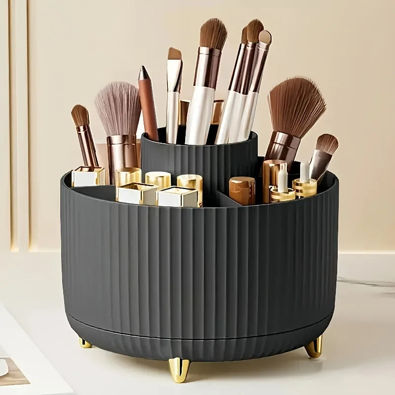 Organizador Giratorio 360° para Maquillaje, Brochas y Escritorio