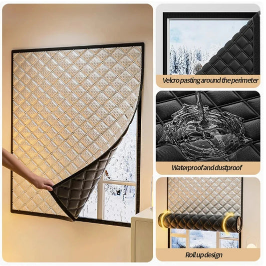 Cortina Aislante Térmica y Acústica para Ventana Impermeable