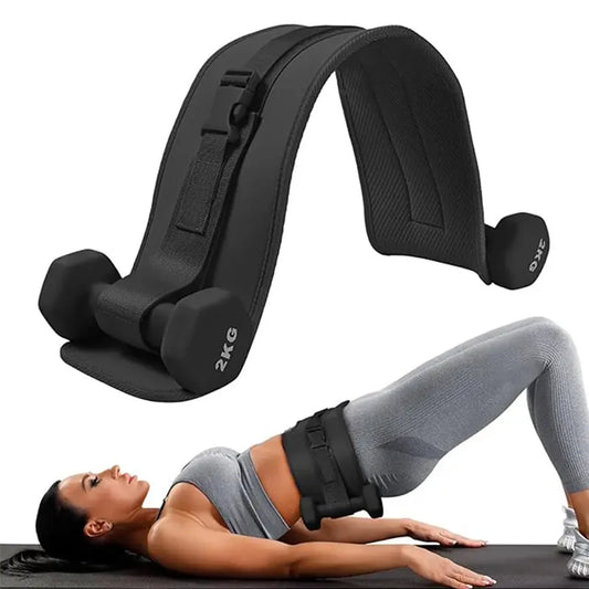 Cinturón de Pesas Ajustable para Glúteos - Soporte para Mancuernas y Hip Thrust