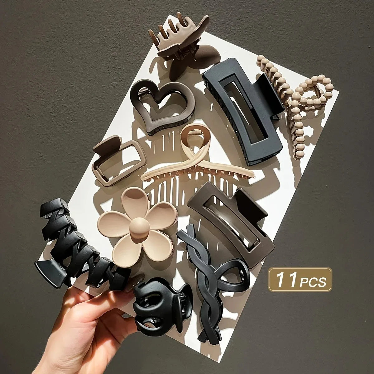 Broches para Cabello Acabado Mate – Clips Tipo Garra