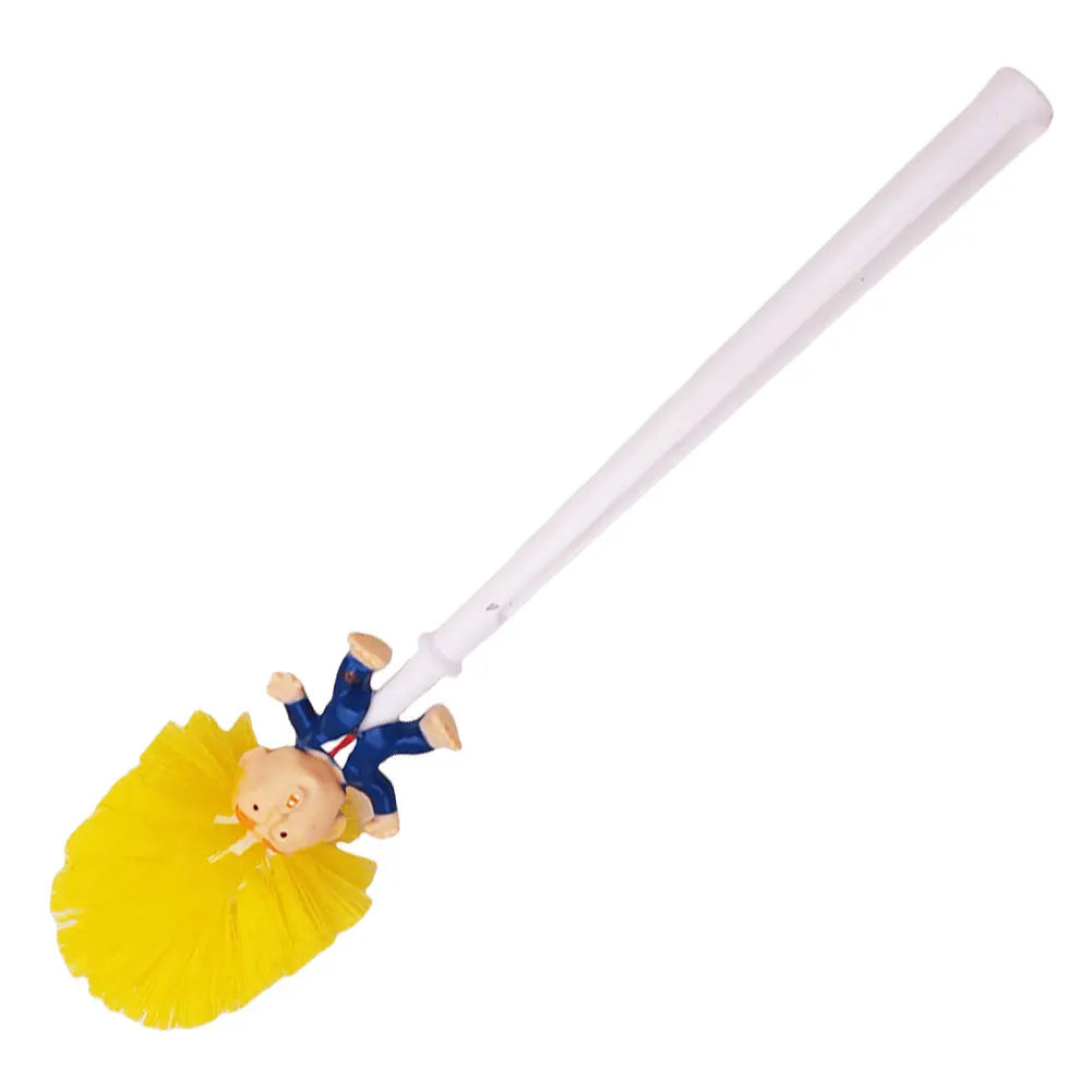 Funny Toilet Brush with Holder - Decorative and Functional