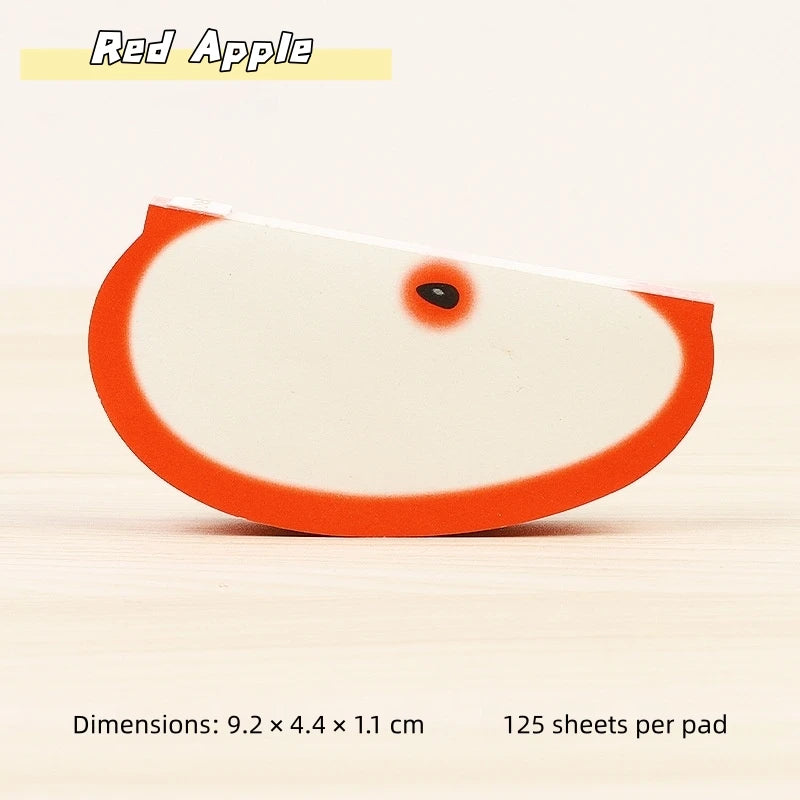 Notas Adhesivas 3D en Forma de Fruta - Bloc de Notas Creativo