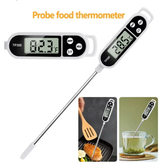 Termómetro de Sonda para Carne y Líquidos - Herramienta Digital de Cocina