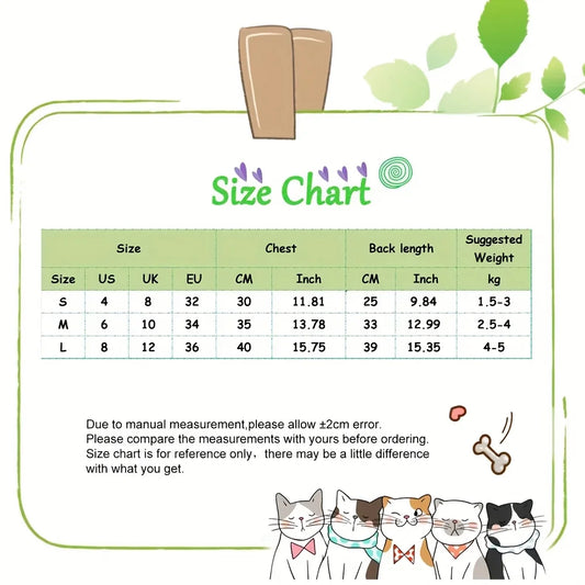 Traje Postoperatorio para Gatos Cómodo y Ajustable - Ropa de Recuperación pets