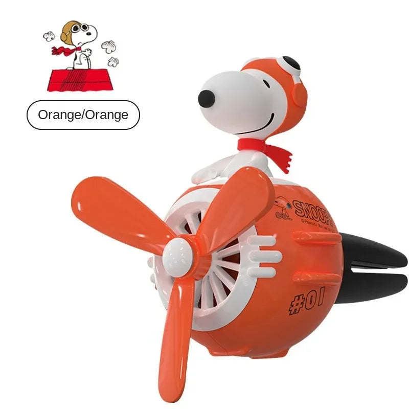Ambientador para Auto con Hélice – Difusor de Aroma con Figura de carricatura Perrito Aviador