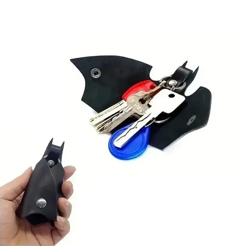 Protector de Llaves de Piel PU - Llavero Antipérdida para Cintura