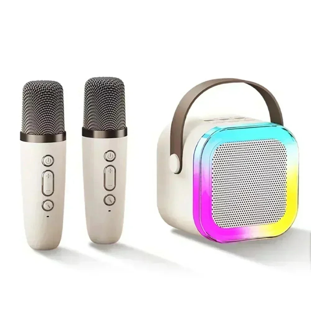 Bocina Karaoke Bluetooth K12 con Micrófono Inalámbrico