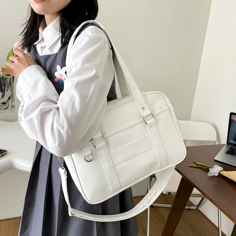 Bolsa Escolar Mujer Estilo Japonés – Crossbody y Hombro,