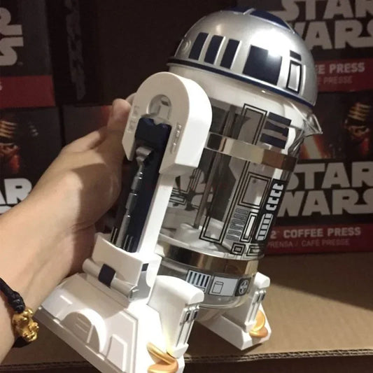 Cafetera Prensa Francesa Diseño Robot 960ml Acero Inoxidable
