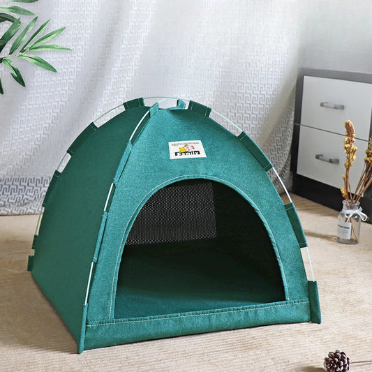 Casa Cueva para Gatos y Perros Pequeños – Cama para Mascotas Plegable y Portátil