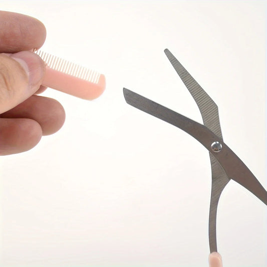 Tijeras para Cejas con Peine Integrado de Precisión