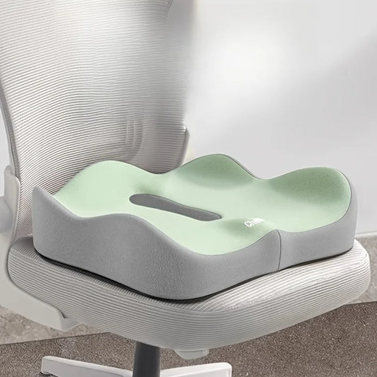 Cojín Ergonómico de Espuma Viscoelástica para Silla de Oficina – Asiento Ortopédico Antideslizante