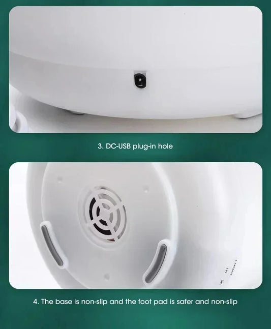 Humidificador y Difusor de Aroma 500ml con Luz LED – Difusor Ultrasónico USB