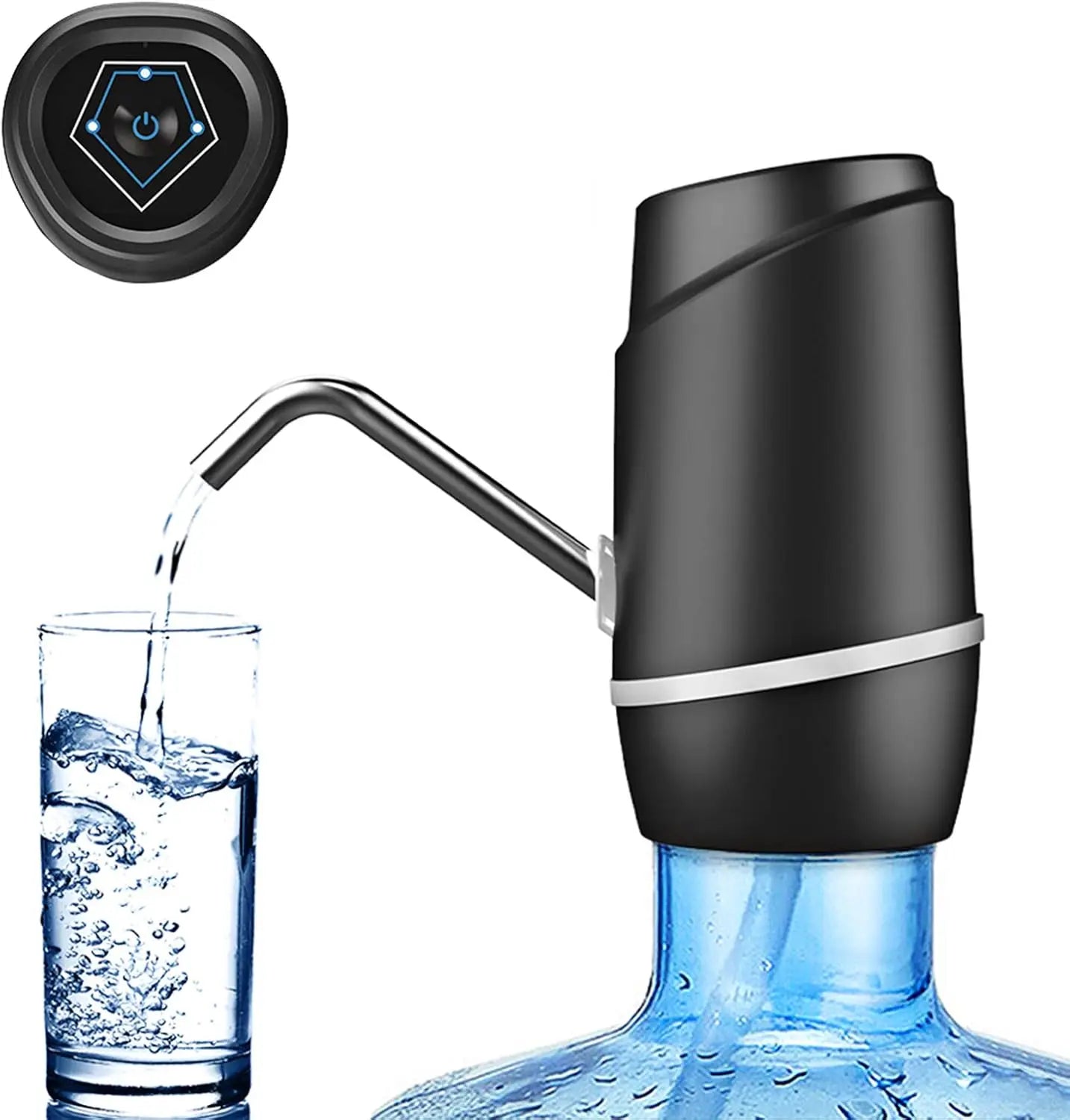 Bomba de Agua Eléctrica para Garrafón - Dispensador Recargable USB