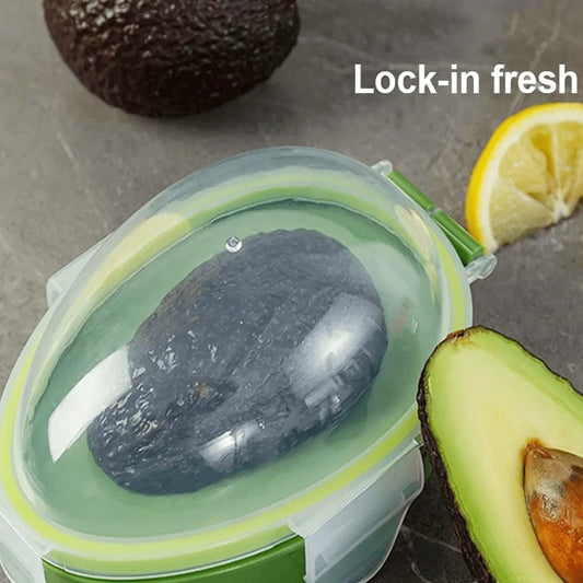 Contenedor de Aguacate Reutilizable - Organizador de Frutas con Rebanador