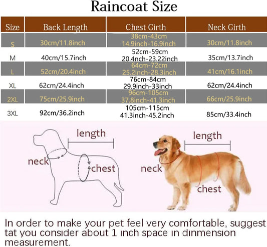 Impermeable con Capucha para Perros
