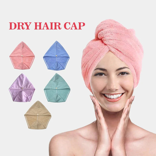 Toalla para Cabello Tipo Turbante Secado Rápido - Microfibra