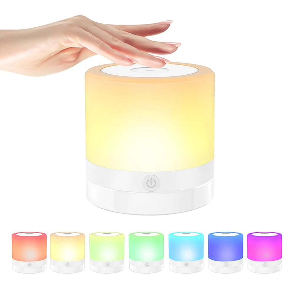Lámpara de Noche LED RGB con Control Remoto
