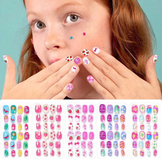Set de Uñas Postizas Kawaii para Niñas