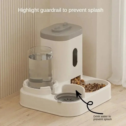 Dispensador Automático de Comida y Agua para Mascotas Gran Capacidad