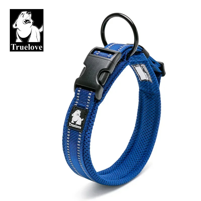 Collar para Perro Ajustable Acolchado con Diseño Reflectante