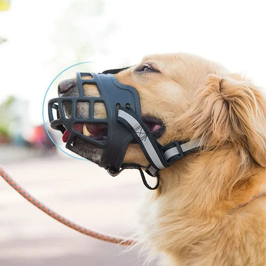 Bozal para Perros Transpirable Ajustable Antimordidas