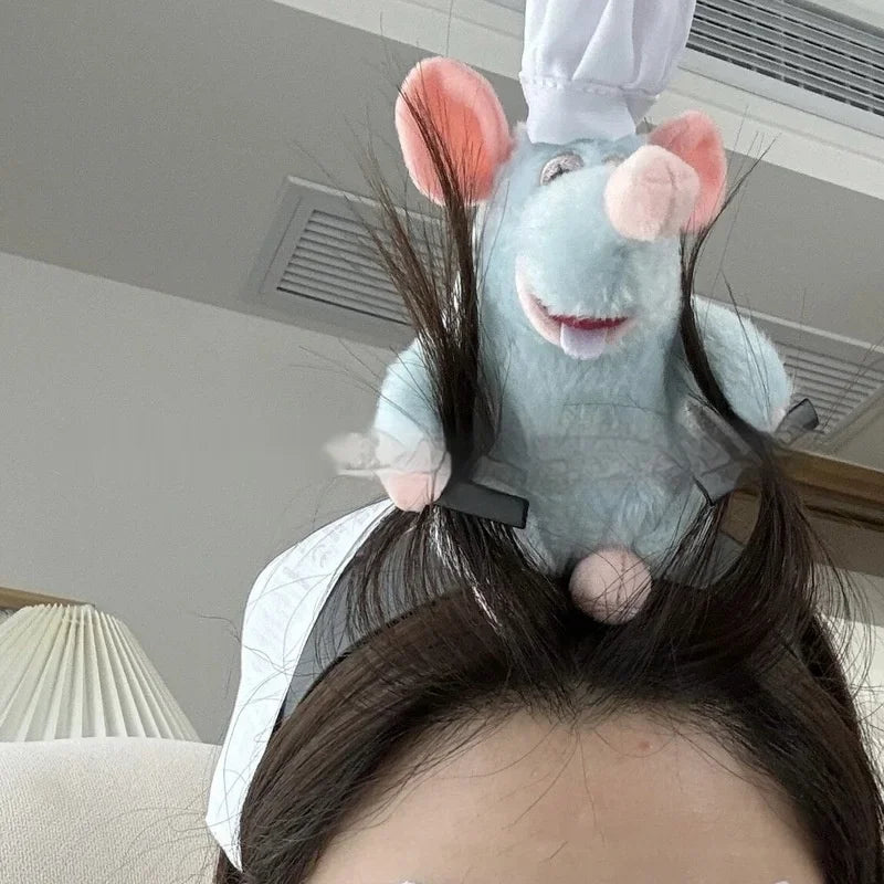 Diadema de Peluche Ratón Chef Animado