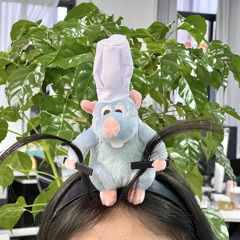 Diadema de Peluche Ratón Chef Animado