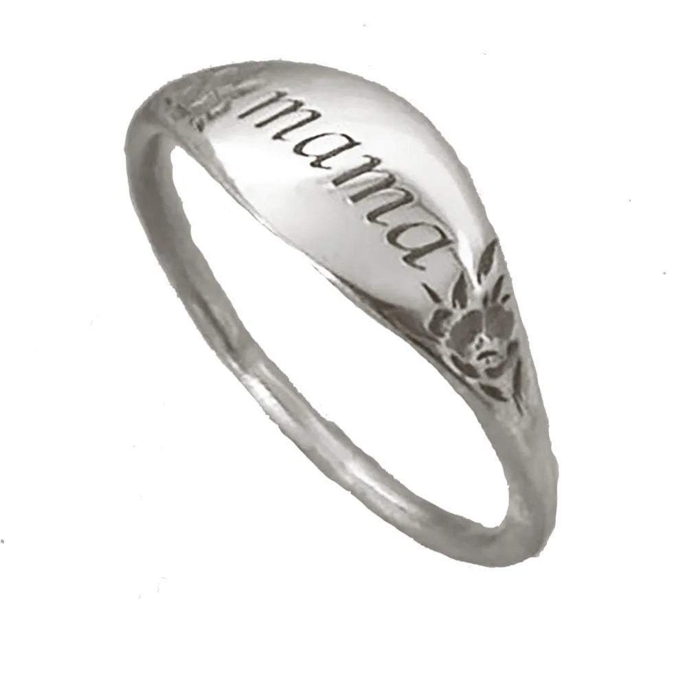 Anillo “Mamá” Elegante Grabado – Regalo Día de las Madres