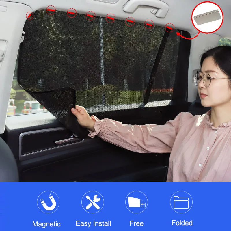 Parasol Magnético de Malla para Ventana de Auto