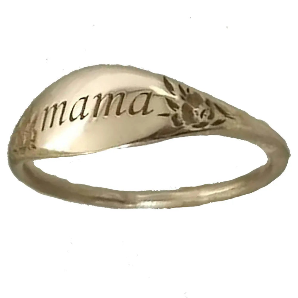 Anillo “Mamá” Elegante Grabado – Regalo Día de las Madres