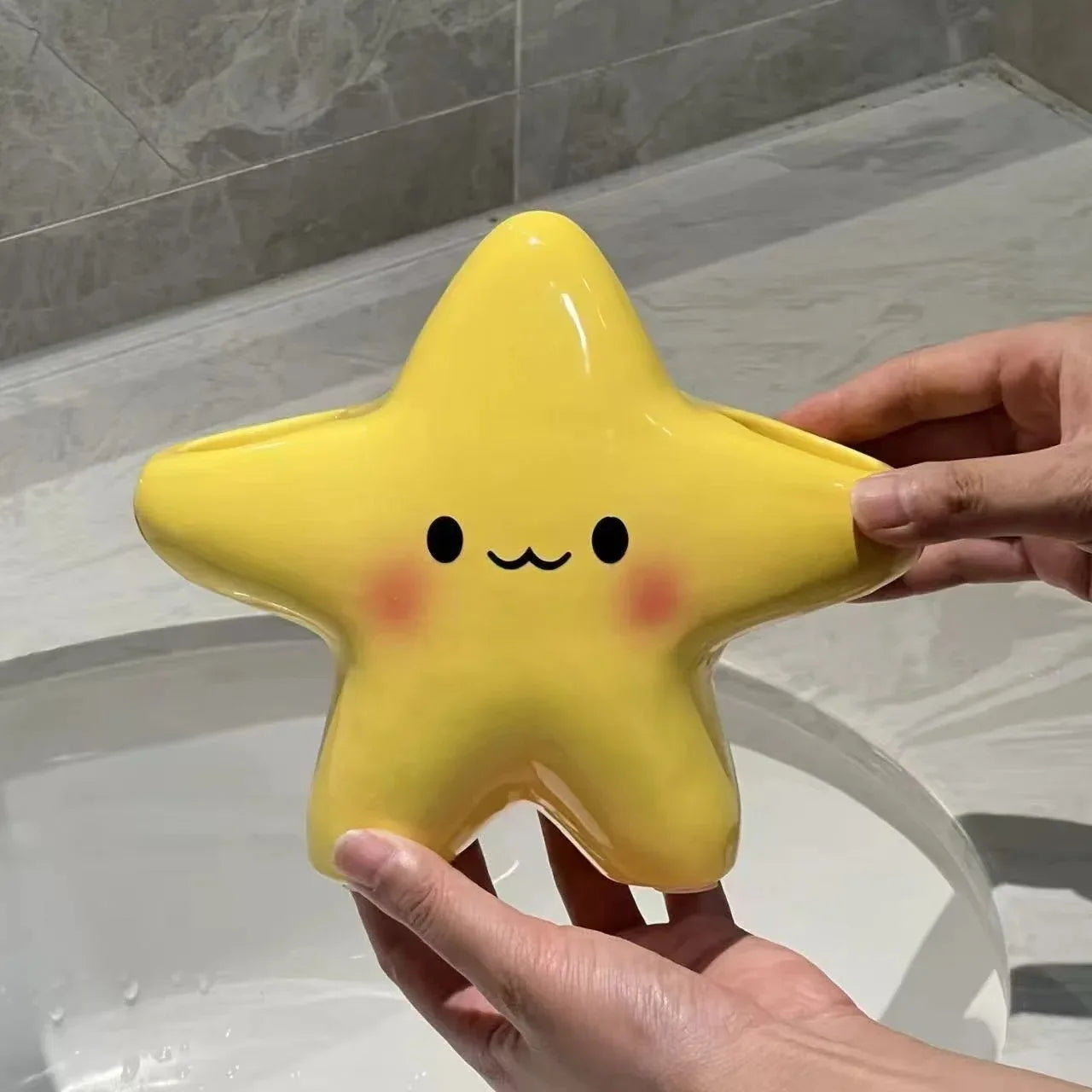 Porta Cepillos de Dientes en Forma de Estrella - Organizador de Baño Cute