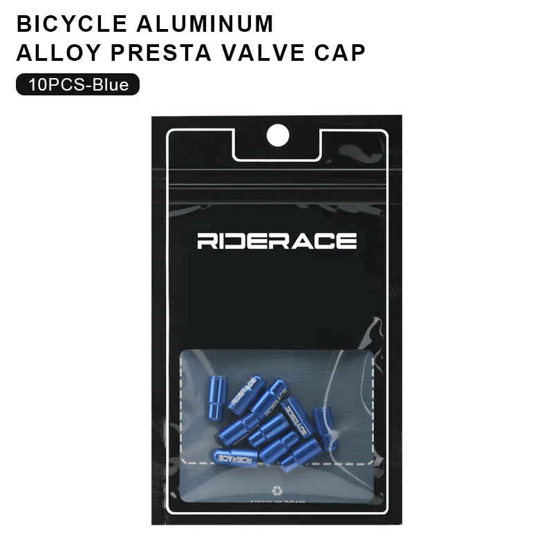 Tapas de Válvula Presta RIDERACE - Aleación de Aluminio CNC para MTB