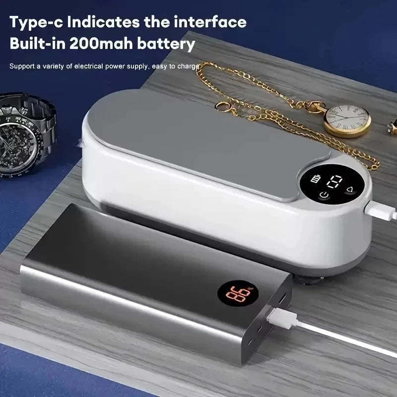 Limpiador Automático de Anteojos y Joyas - Capacidad 500ml Inalámbrico