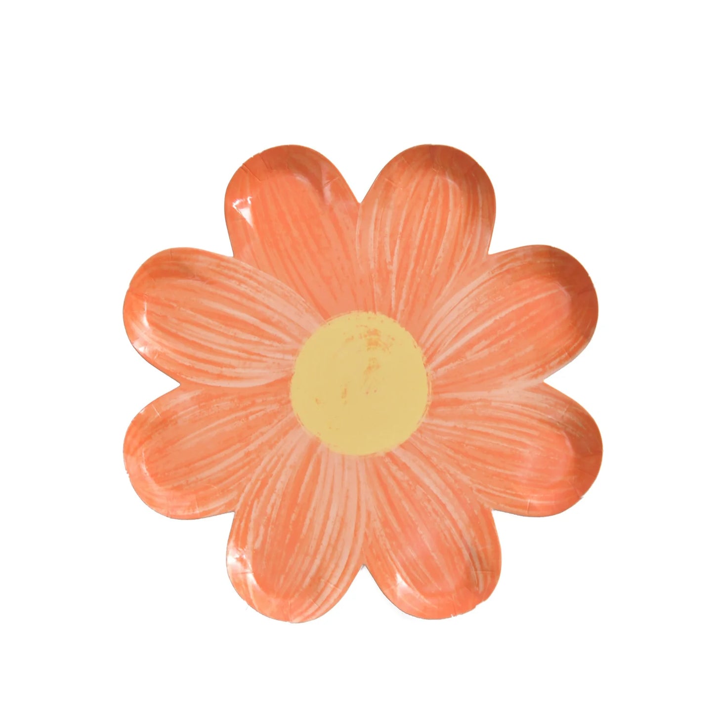 Platos Desechables en Forma de Margarita – Vajilla Floral para Fiesta (10 piezas)