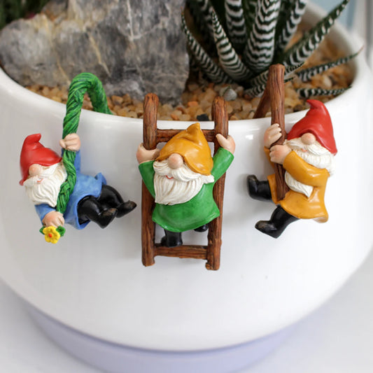 Mini Gnomos Decorativos para Macetas