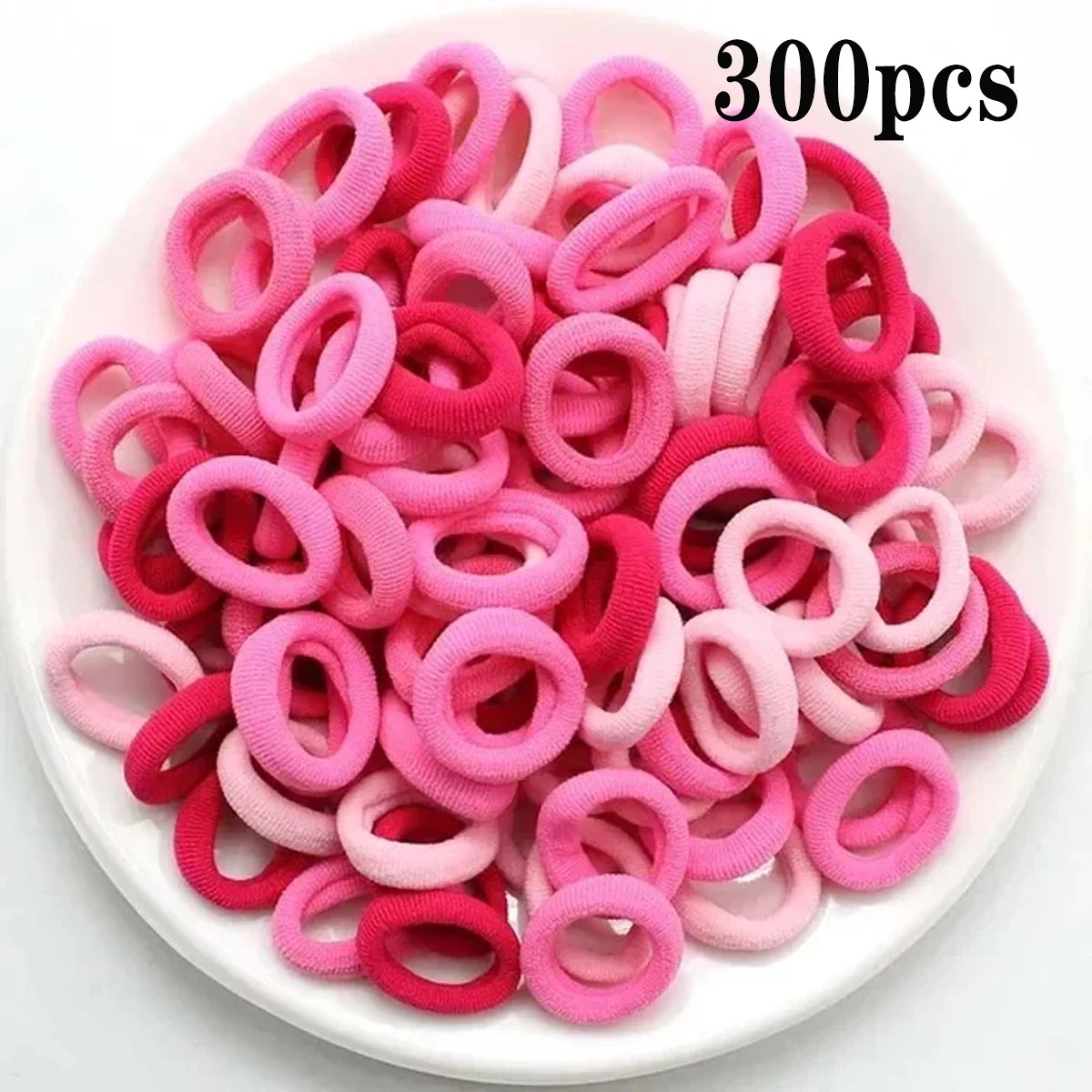 200 Piezas de Ligas de Cabello de Nylon - Coletas Elásticas Coloridas