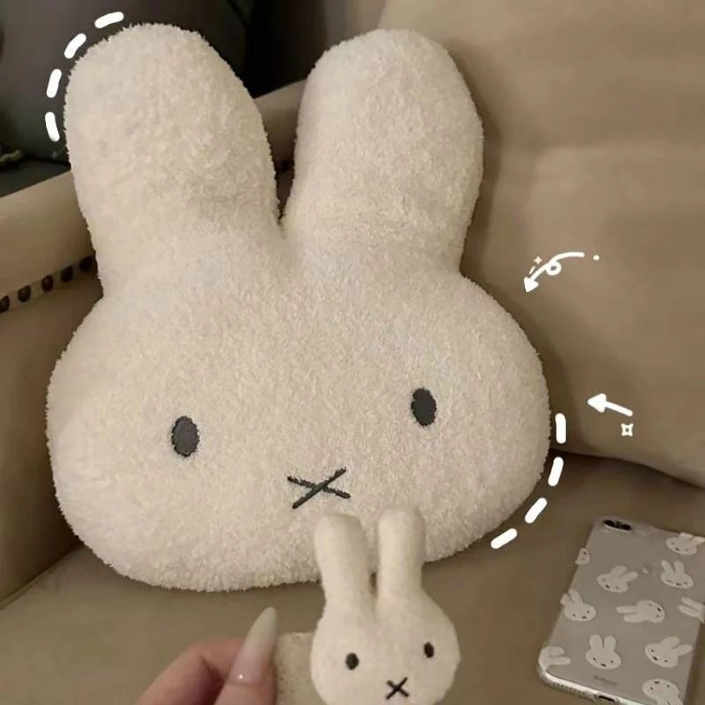 Peluche Kawaii Miffy 40CM - Almohada Suave de Conejo para Decoración