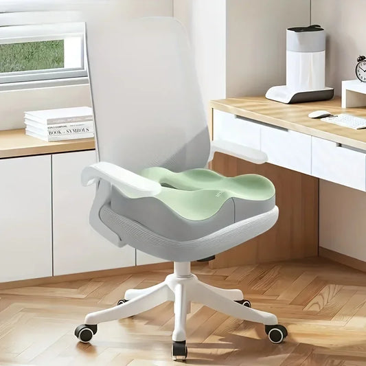 Cojín Ergonómico de Espuma Viscoelástica para Silla de Oficina – Asiento Ortopédico Antideslizante