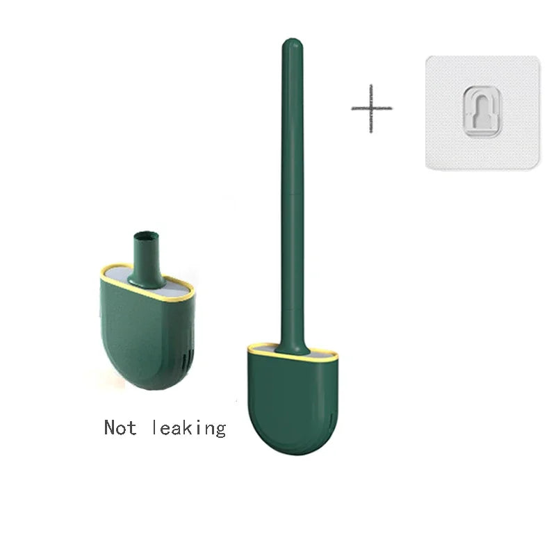 Cepillo de Baño de Silicona Flexible con Soporte