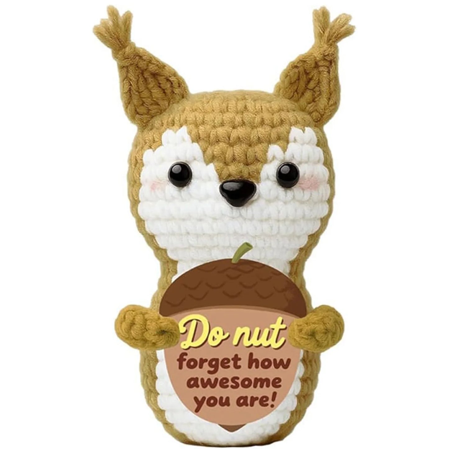 Adorno de Vaca Tejida a Mano - Regalo de Energía Positiva y Motivación