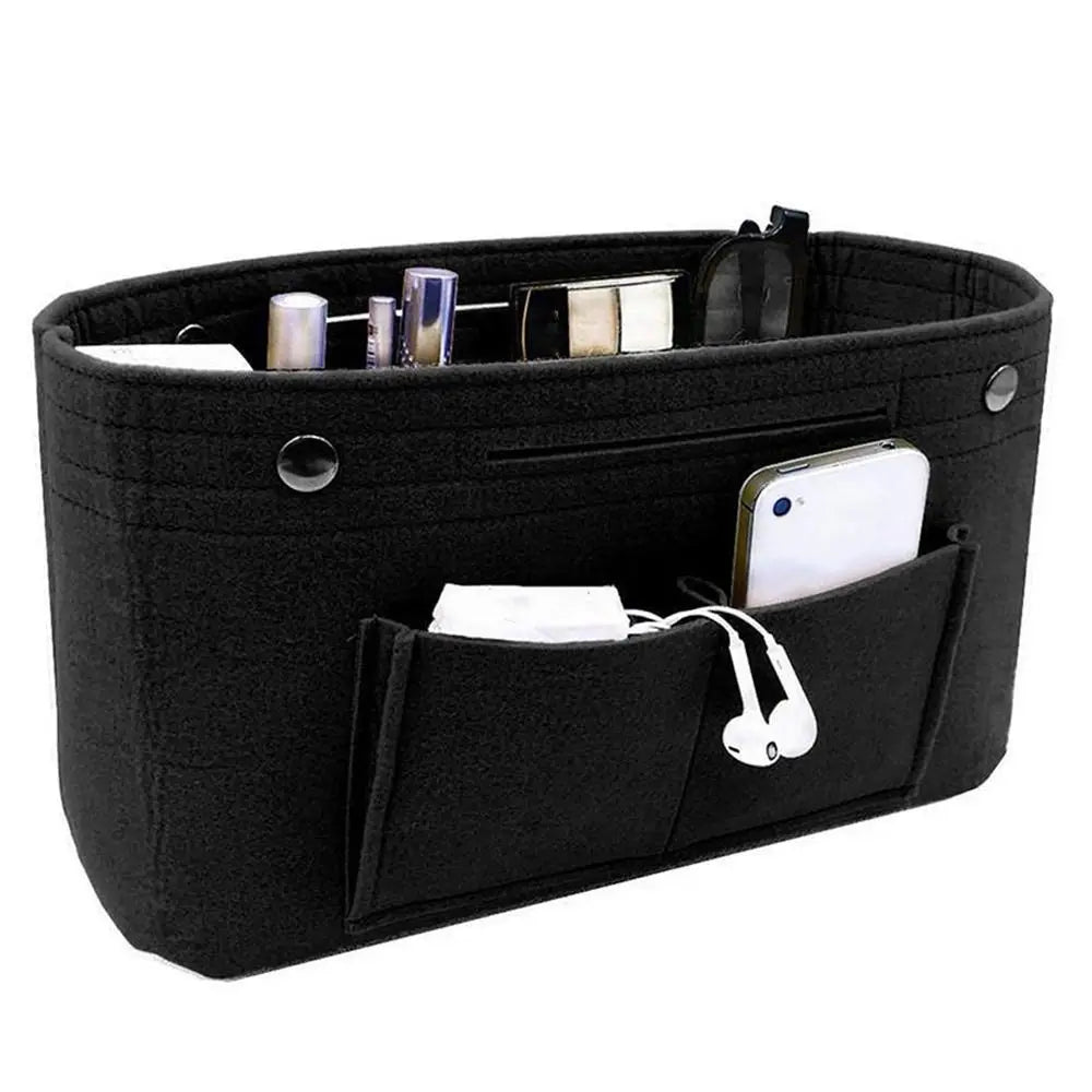 Bolsa Organizadora para Bolso con Bolsillos de Fieltro con Compartimentos