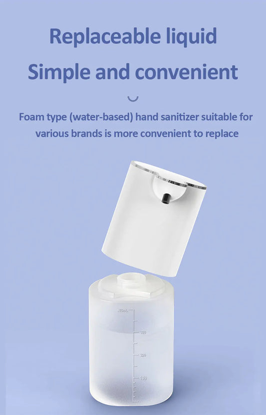 Dispensador Automático de Jabón Líquido Recargable 400ml Sin Contacto