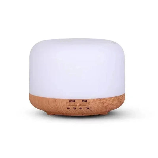 Humidificador y Difusor de Aroma 500ml con Luz LED – Difusor Ultrasónico USB