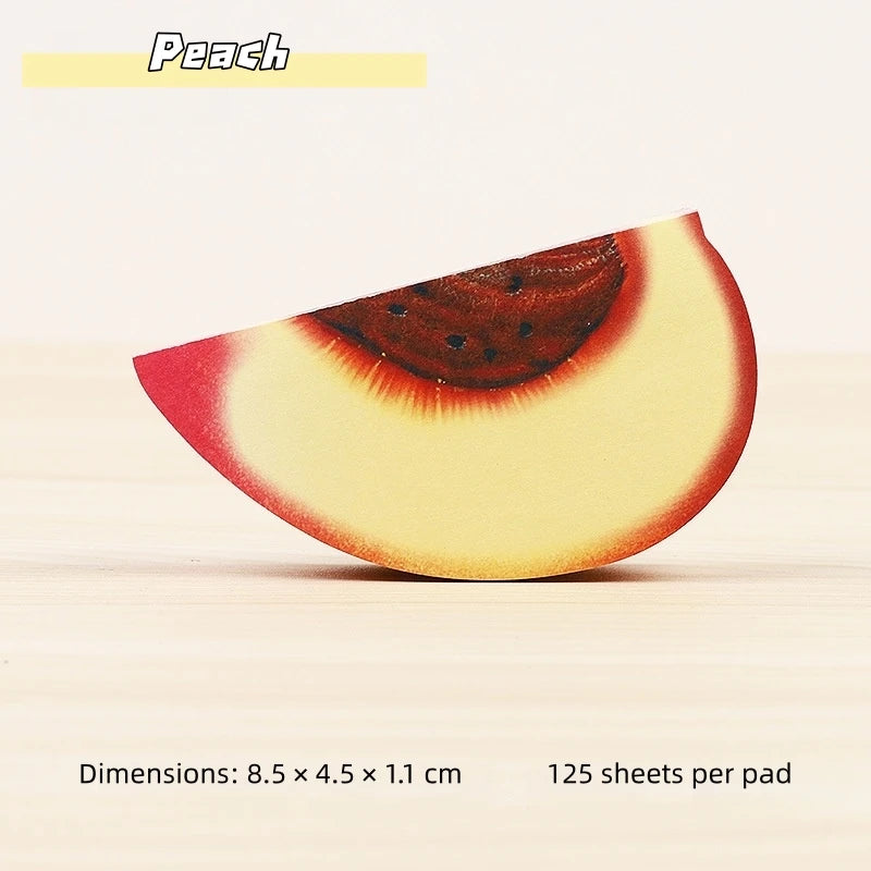 Notas Adhesivas 3D en Forma de Fruta - Bloc de Notas Creativo